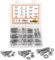 huruirui M5 M6 M8 Schraubensortiment mit Muttern Unterlegscheiben Set Schrauben mit Muttern Sechskantschrauben 300 Stück 304 Edelstahl Knopf Gewindeschrauben Sortiment für DIY Befestigungszubehör