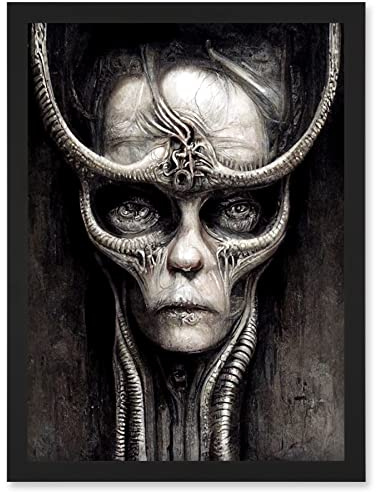 Doppelganger33 LTD Gothic Fantasy Alien Art Artwork Framed Wall Art Print A4