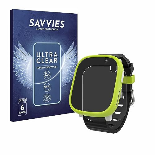 Savvies 6 Stück Schutzfolie für Xplora X6 Play 2022 (1. Generation) Displayschutz-Folie Ultra-Transparent