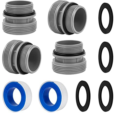 ArrogantF Schlauch-Umrüstadapter-Set, kompatibel mit Intex Coleman 4560 40 mm auf 1 1/2 Zoll Umrüstsatz für Hayward Intex Poolschlauchanschluss, Poolpumpe, Sandfilter, oberirdische Pools, Teil 2 Set