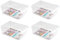 Acan Tradineur - Pack de 4 Cajones organizadores reutilizables para frigorifico Nº 9 - Fabricado en poliestireno - Recipiente de plástico transparente - 10 x 19,5 x 29 cm