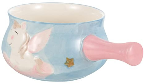 WOONEKY Keramikgeschirr Keramik-Milchbecher Porzellan-Keramik-Ofen Butterschmelztiegel