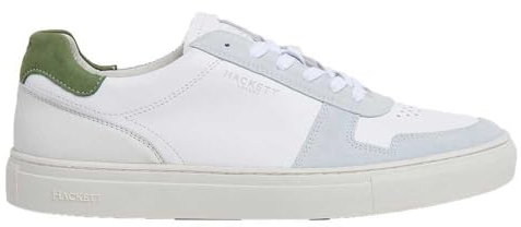 Hackett London Herren Icon Basket HMS21379, Weiß (Factory White), 41