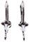 5 Paar 925 Sterling Silber French Leaf Brisuren Klappbrisuren zur Schmuck Herstellung 17x10mm