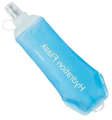 Frasco plegable | Botella | Paquete de hidratación | Botella para correr de 500 ml | Botella de agua plegable para correr | Frasco de hidratación ligero para correr | Termo