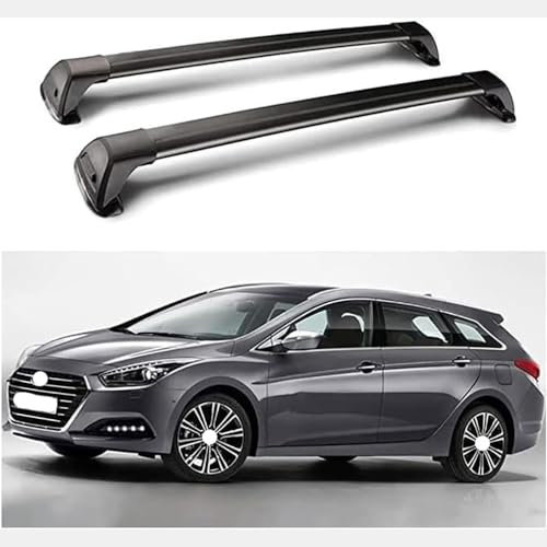 XXCCDXS 2-teiliger Dachträger, Für Hyundai i40 Estate 2011-2020, Relingträger Fahrradträger,Aluminium Dachgepäckträger