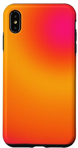 iPhone XS Max Pink Orange Aura Ombre Case