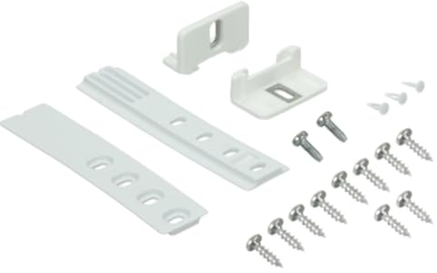 Quailitas Universal Door Mounting Set for Tow Door Hinge, Liebherr 9086322 Door Mounting Hinge Bracket for Built-in Fridge Freezer, Set of 2