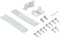 Quailitas Universal Door Mounting Set for Tow Door Hinge, Liebherr 9086322 Door Mounting Hinge Bracket for Built-in Fridge Freezer, Set of 2