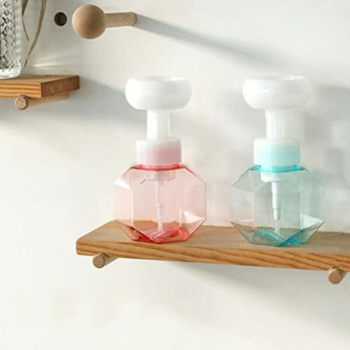 Blumenförmige Schaumflasche 300 Ml, Schaumseifenspender 300 Ml, Blumenseifenspender, Blumenförmige Schaumspenderflasche, für Kosmetik, Gesichtsreiniger, Shampoo, (Pulver)