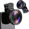 Lente Per Smartphone,Universali Obiettivo Per Smartphone,Obiettivo Per Smartphone,Obiettivo Per Fotocamera Del Telefono,Obiettivo Grandangolare,0,45 X Grandangolo,15 X Obiettivo Macro
