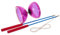 KOMBIUDA Dreilager-Diabolo zappelnde Kinderspiele Ball Sport Armbänder Transparente weiche Diabolo Dreifachlager Doppelrad Diabolo jo jo für yoyo leuchten TPU Violet