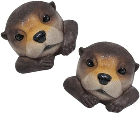 POPETPOP 2stücke Wasserfeste Tierdekor Skulptur Kunstharz Entenabwehr Dekoration Für Garten Outdoor Ornament Wasserdichtes Schwimmer Ornament Für Teich Pool