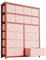 CherishCradle Kommode Mit 16 Stoffschubladen, Stoffkommode für Schlafzimmer, Sideboard Mit Stoffschubladen, Schubladenschrank für KüChe BüRo Flur, Wohnzimmer, Flur, Kinderzimmer
