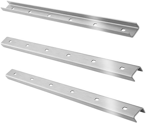 SOTOOLS Gratleiste U-FORM 3er Set Edelstahl gebürstet 900 mm Verstärkungsprofil Verstärkungsstrebe Unterbaustrebe Tischverstärkung für Tischplatten