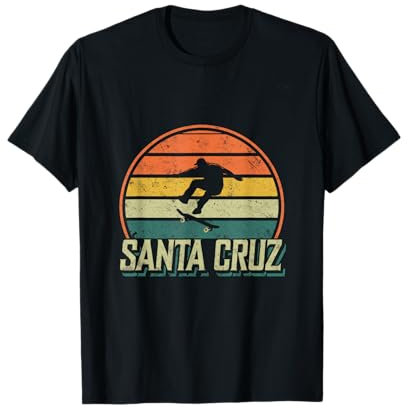 Santa Cruz CA Kalifornien Skater Skateboard Retro 80er T-Shirt