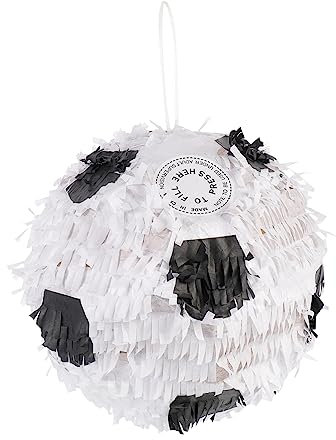 HEMOTON Piñata Compleanno Forma Calcio Divertente Per Feste Tema Calcio Facile Da Riempire Giocattoli Per Eventi