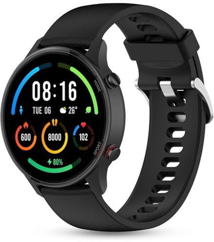 SenMore Correa para Xiaomi Watch S1/S2/S3/S4/S1 Pro/S1 Active/2/2 Pro/Xiaomi Mi Watch Color Sport, 22mm Ajustable Deportiva Correa de Silicona para Smartwatch.