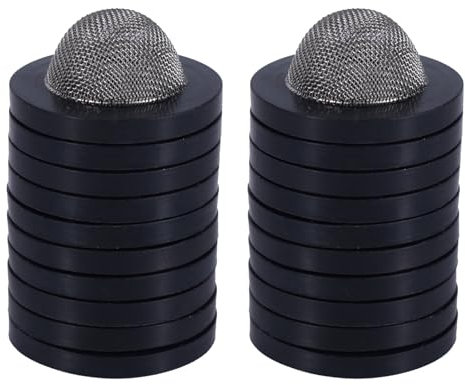 BOXOB 20pcs Garden Hose Screen Filter, Stainless Steel Rubber Hose Gasket Washer with Screen Hose Strainer for 3/4 Connector and 5/8 Washing Machine Connector