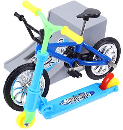 Warmhm 1 Ensemble Jeu de Doigts Portable Doigts Mini Vélo et Scooter pour Divertissement et Créativité