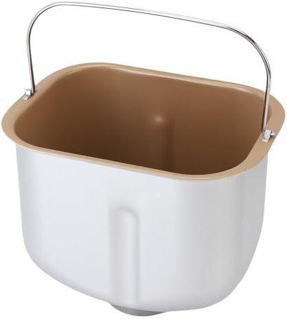 NIZUUONE Bread Machine Baking Bucket, Non Stick Stainless Steel Pan Replacement for Bread Maker