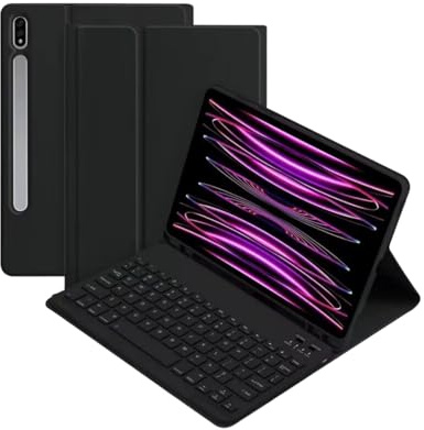 Keyboard Case for 14.6 inch Samsung Galaxy Tab S10 Ultra/S9 Ultra/S8 Ultra, Bluetooth Wireless Keyboard, mart Folio with S Pen Holder
