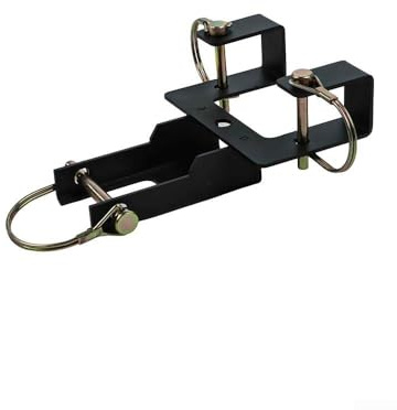 Receiver Carbon Steel Trash Can Hitch Garbage for Wheeled for Bins and Lawn Coating Garden Trailer or Dump Truck Compatible Towing Hook Matte Black Heavy-duty