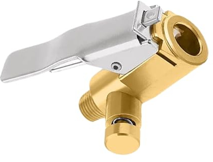 Luftpumpen-Reifen-Spannfutter, Schnellverbindung, Kompressor-Zubehör mit ergonomischem Design, Outdoor-Werkzeug, tragbare Größe, Fahrrad, Dirt Bike, Motorradpumpenaufsatz für sicheres