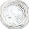 Loops 25M White RG6 Coaxial/Coax Cable Extension Kit - For Indoor & Outdoor Aerial/Satellite Dish Install – TV & Sky/Freesat – 10m, 15m, 20m Drum