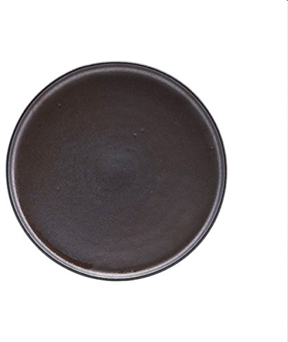 House Doctor - Kuchenteller/Dessertteller/Teller - ATON - Steingut - dunkelgrau - Ø 21 cm