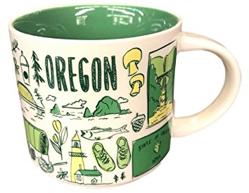 Starbucks Been There Series, tazza da caffè da collezione Oregon Lyndee