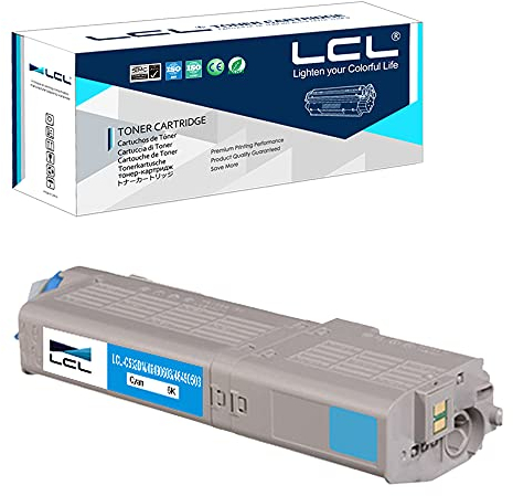 LCL C542 Cyan Toner kompatibel für Oki C532 C542 MC563 MC573 kompatibel für Oki C532dn C542dn MC563dn MC573dn C532 C542 MC563 MC573 (1-Pack)