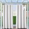 Clothink Outdoor Vorhänge Wasserfest Sonnenschutz Winddicht mit Klettband Oben für Terrasse Garten Balkon Familienhaushalte einfache Montage farbecht haltbar(132x215cm, 1 Stück, Grau-Weiß)