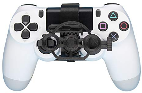 SHEAWA Controller, mini volante da gioco, ricambio per Sony PS4, accessorio per giochi da corsa (fibra di carbonio)