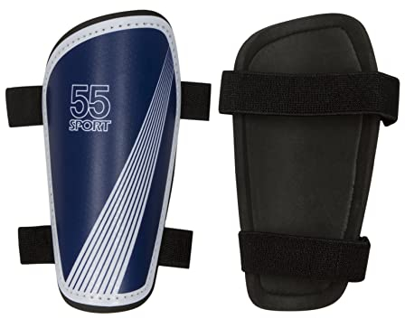 55 Sport Vortex Lite Schienbeinschoner für Fußball, Größe XS, Blau