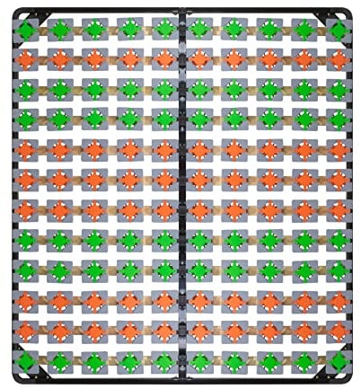 i-flair Tellerlattenrost 200x200 cm, Lattenrahmen Ergo IF57 mit Tellerfedern - für alle Matratzen und Betten geeignet
