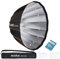 Godox QR-P120 120 cm Parabolic Deep Softbox mit Schnellverschluss für Godox SL-60W VL150 VL300 UL150 SL150WII SZ150R (120CM)