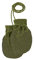 disana STRICK-HANDSCHUHE, 100% Bio-Merinowolle GOTS, IVN Best | mit gestrickter Kordel | Newborn Neugeborene Baby Unisex | Baby Erstausstattung | Made in Germany | Oliv-Anthrazit