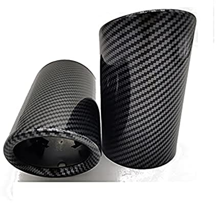HZJA Auto Auspuffblende Für A3 8V 8P A4 B8 A1 Q5 A5/für VW Für Tiguan Für Passat B7 Für CC PKW Edelstahl Auspuff Endrohrblende 2-teiliges Set (Farbe: Carbon). Auspuff Endrohre (Color : Carbon Color)