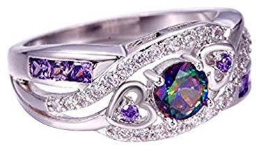 ROMIDA 925 Silber Ringe für Damen Ringe Mode Geschnitzte Blumenmuster Ringe Stapelbar Zirkonia Versprechen Verlobungsringe Zarte Geburtstagsgeschenk Hochzeit Muttertagsgeschenk Schmuck Zubehör