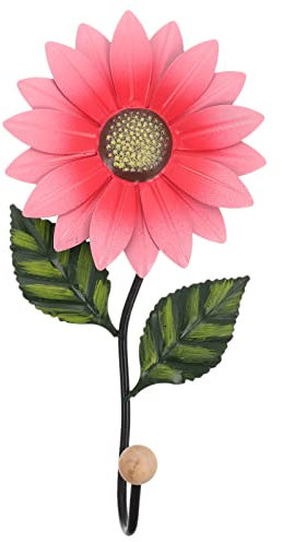 Cabilock Dekorativer Wandhaken Metall Sonnenblumen Vintage Kleiderhaken Handtuchhaken Garderobenhaken Schlüsselhaken Mehrzweckhaken Wanddeko für Tür Küche Badezimmer Wandverzierung