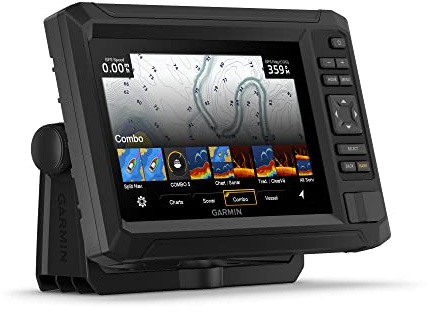 Garmin 010-02595-01 ECHOMAP UHD2 7 Chartplotters 74cv with GT20-TM Transducer, Black