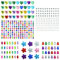 Rhinestone Stickers 6 Sheets Self Adhesive Face Gems Stick for Crafts Multicolored and Assorted Shapes Diamond Stickers for Kids DIY Decorations Crafts Body Nail Makeup