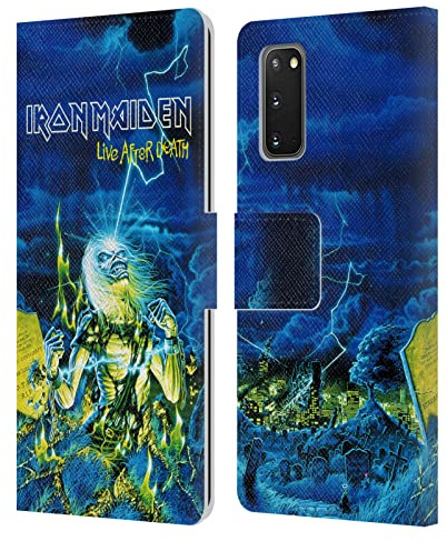 Head Case Designs Officially Licensed Iron Maiden Live After Death Tours Leather Wallet Case Compatible With Samsung Galaxy S20 / S20 5G