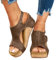 Sandali Donna Estive Eleganti con Tacco Sandalo Zeppa Plateau Comode Aperta Scarpe Estive Sandali