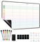 MCCORL Magnetic Family Planner 5 Columns, Weekly Planner Whiteboard for Fridge Calendar, Perfect as Family Chores Chart,Reminder and Memo Board, wipeable (Monday to Sunday)