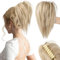 BRIKABIA Haarteil Dutt Haarteil Blond Haaren Hochsteckfrisuren Haarverlängerung Messy Bun (mittelblond)