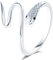 VIKILEE Damen Ringe Sterling Silber 925 Ringe Schlange Wrap Einstellbare Größe Für Freundin Verlobte VerlobungsRinge