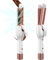 CkeyiN Airflow Styler Lockenstab Glätteisen 2 in 1,Keramikbeschichtung Haarstyling zum Glätten und Locken,PTC Schnelles Aufheizen (Silber)