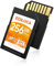 Ediloca Scheda SD da 256GB EF2, fino a 100MB/s in Lettura, UHS-I, C10, U3, V30, video Full HD e 4K, scheda di memoria, scheda SD per fotocamera, indispensabile per fotografi professionisti